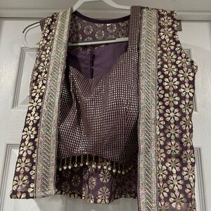 Indowestern 3 piece skirt set